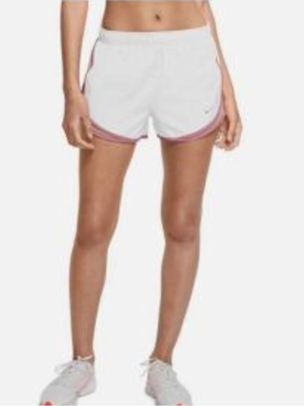 Nike Dri-Fit Tempo White/ Rose Running Shorts Small - summer, cooling